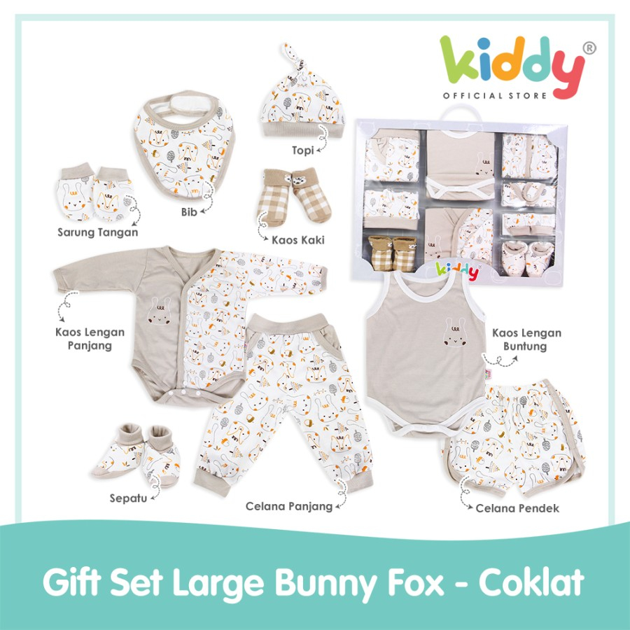 Kiddy Large Baby Set Miauw KD 21-07/Baju set Bayi