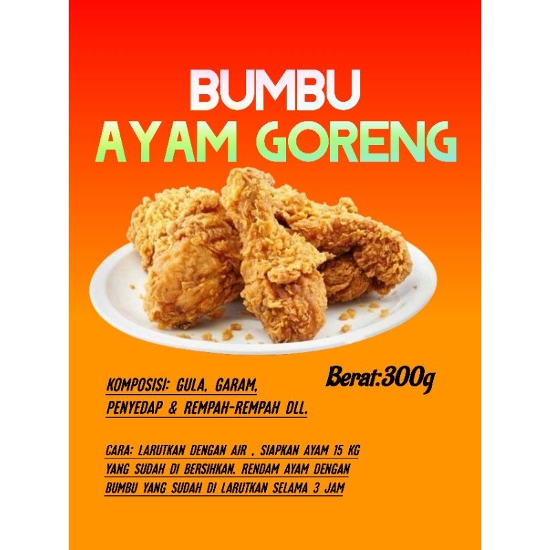 

BUMBU AYAM CRISPY