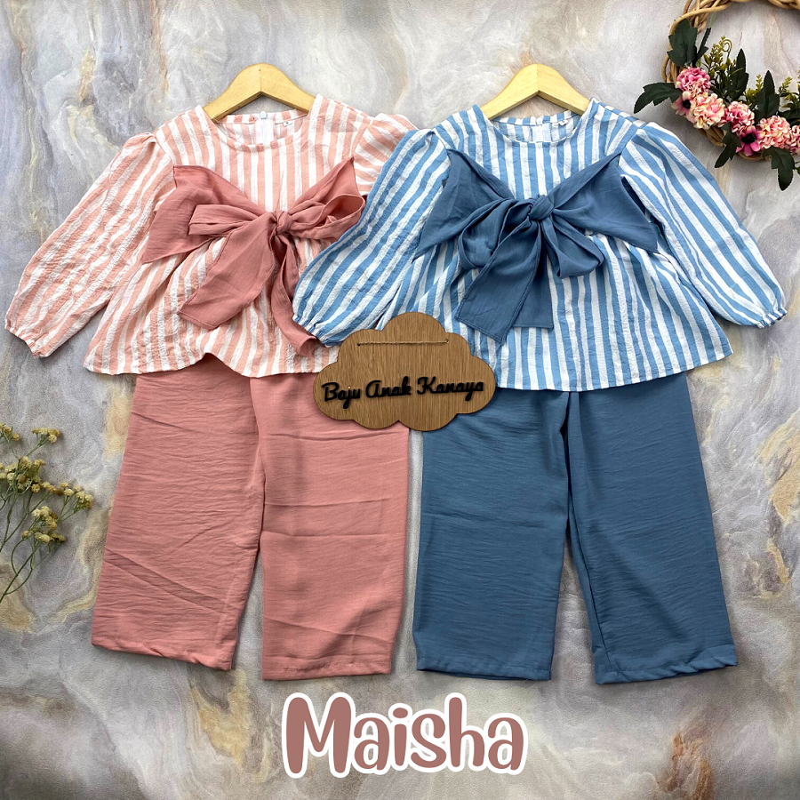 3-5TH SETELAN ANAK MAISHA ONE SET ANAK PEREMPUAN CRINKLE