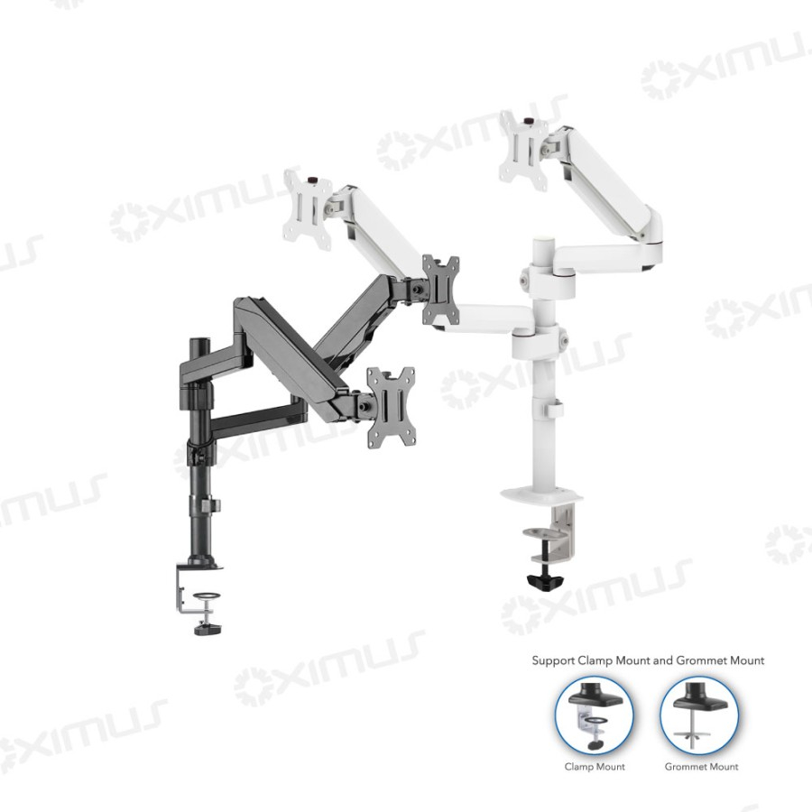 BRACKET MONITOR DESKMOUNT GAS SPRING OXIMUS P200e TILT SWIVEL ROTATE