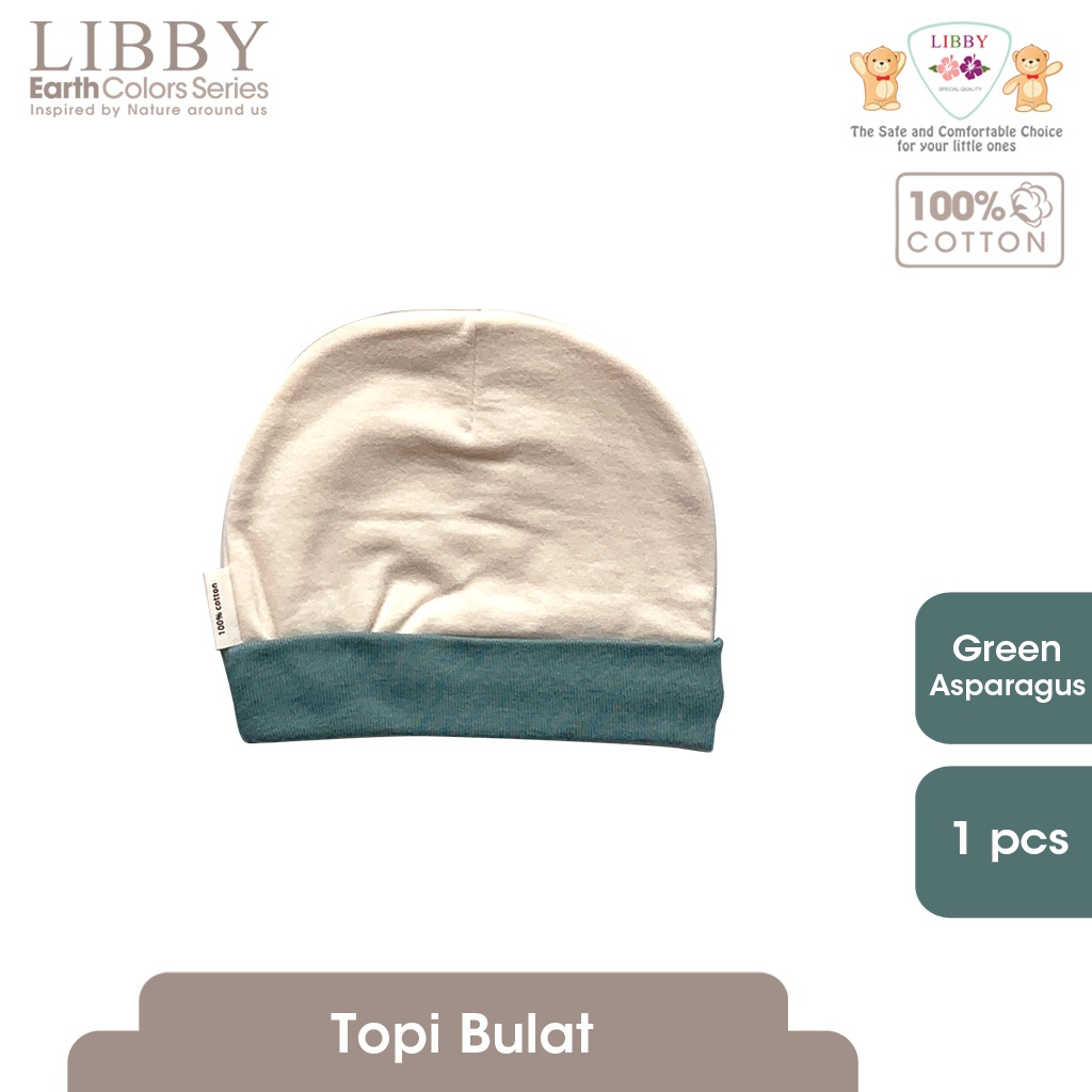 Topi Bayi Bulat Rib LIBBY Earth (1 pcs/pack)