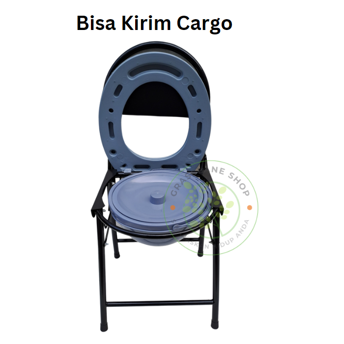 Kursi BAB / Commode Chair bisa dilipat untuk manula KHUSUS CARGO