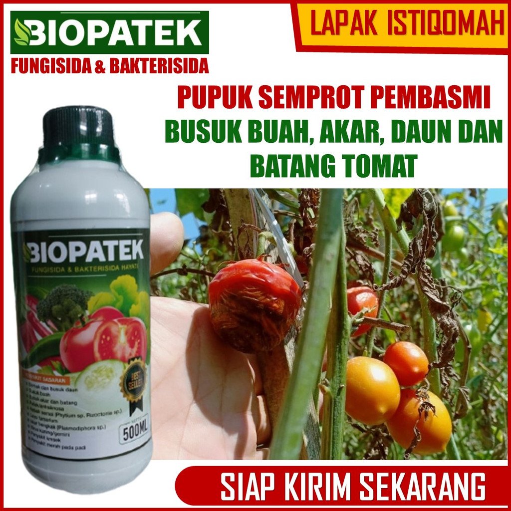 Fungisida BIOPATEK 500 ML Obat Pembasmi Obat Hama Jamur Embun Bulu Bercak Ungu Cacar Karat Busuk Dau
