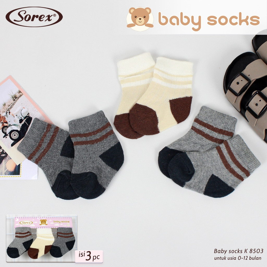 Sorex Baby Socks - Kaos Kaki Bayi Isi 3