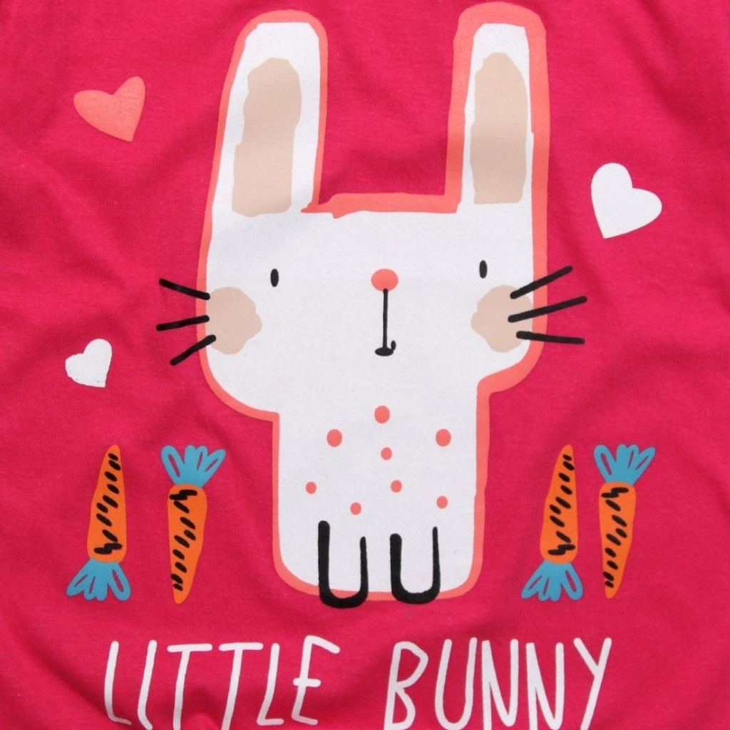 Baju Anak Cewe Kelinci Fanta Pakaian Anak Perempuan Lucu Lengan Pendek Bandung LITTLE BUNNY PINK FANTA elysium tsaiby