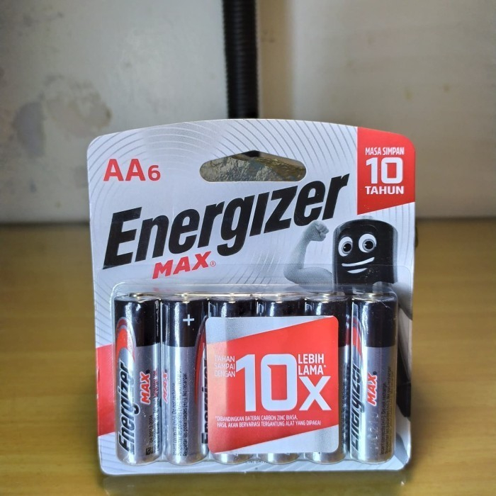 Baterai Energizer max AA / A2 isi 6 Batre Alkaline 1 box isi 12 Pcs