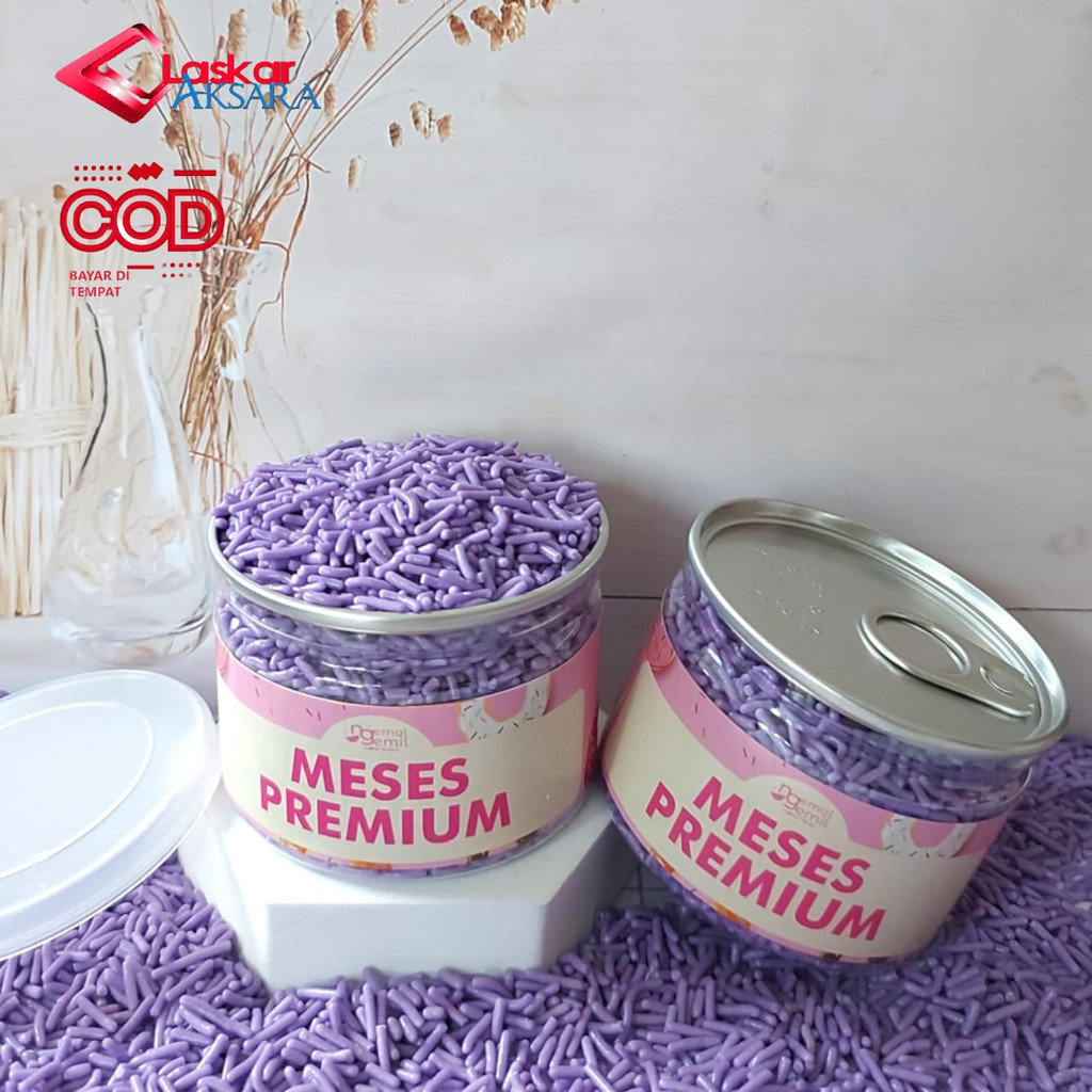 

Can - Meses Ungu Butiran Coklat Sprinkle Topping Kue Donut Bolu / Premium