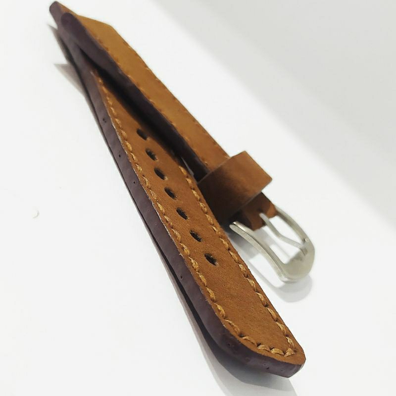 strap jam tangan full kulit handmade size 26mm