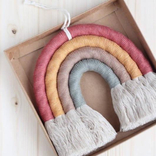 Pelangi macrame hiasan dinding dekorasi ruangan macrame wall hanging