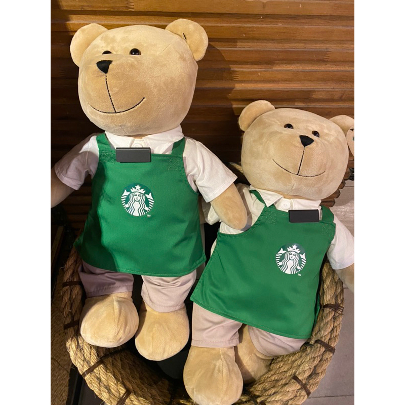 Bearista giant starbucks indonesia in apron 21st Anniversary starbucks