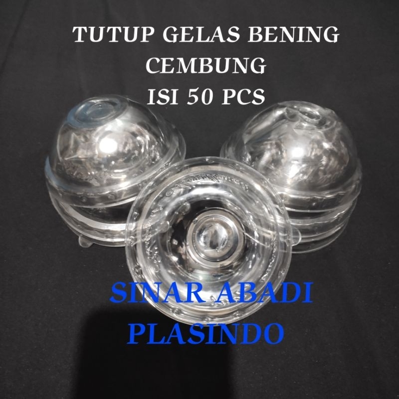 TUTUP GELAS CEMBUNG, TUTUP GELAS CUP, TUTUP GELAS PLASTIK