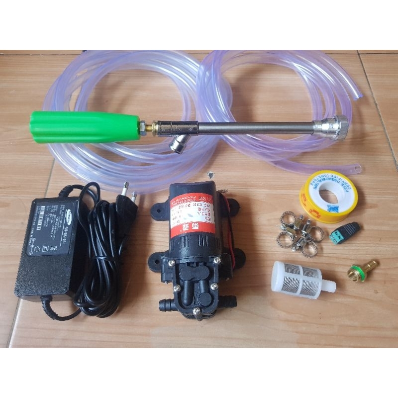 PAKET SET Mesin Cuci AC Motor Mobil Steam Power Sprayer Alat Portable Mini Stim stim