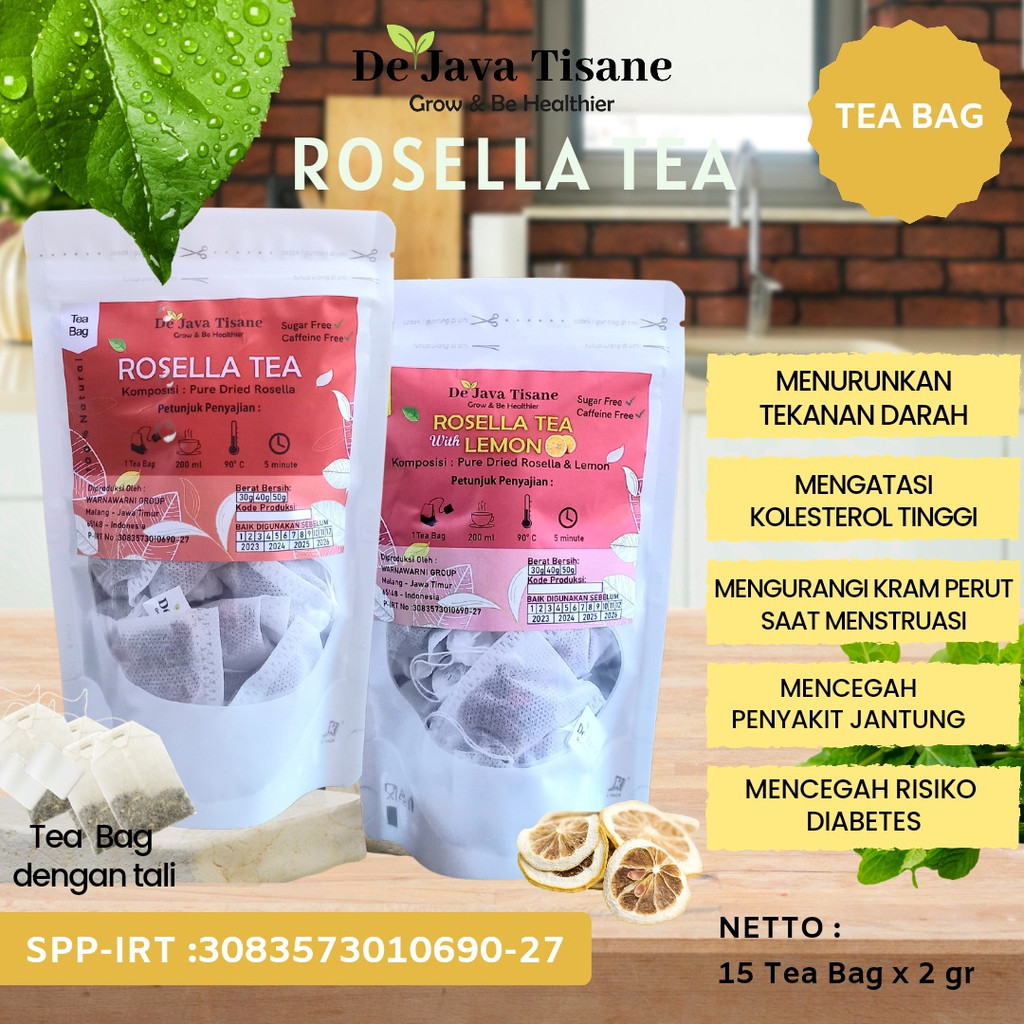 

Teh Bunga Rosella Teh Rosella Celup Rosela Kering Teh Penurun Tekanan Darah