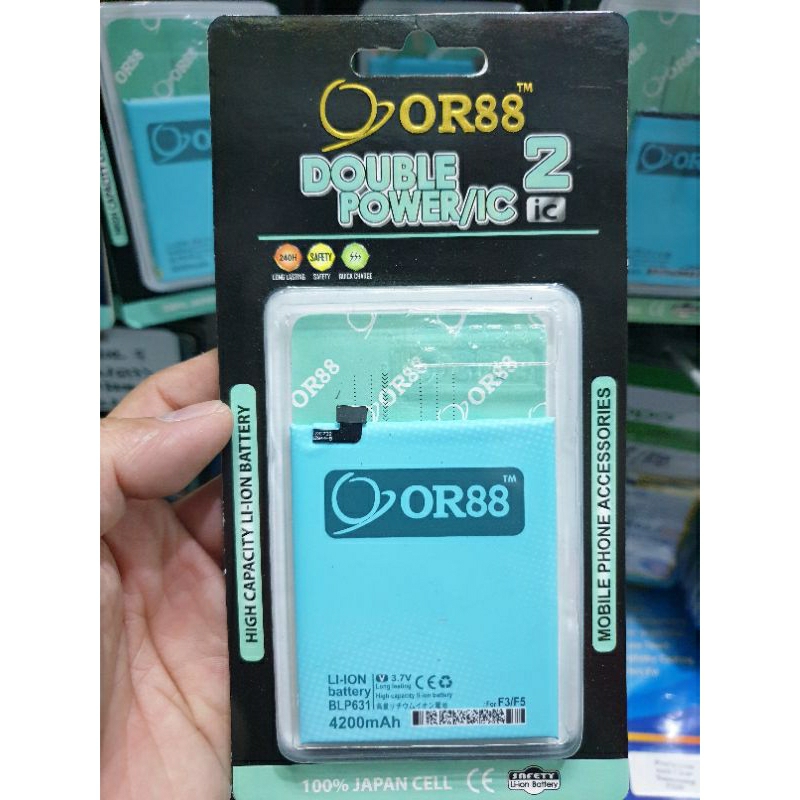 Baterai ORIENS Double Power 2 IC OPPO F3/F5/BLP631