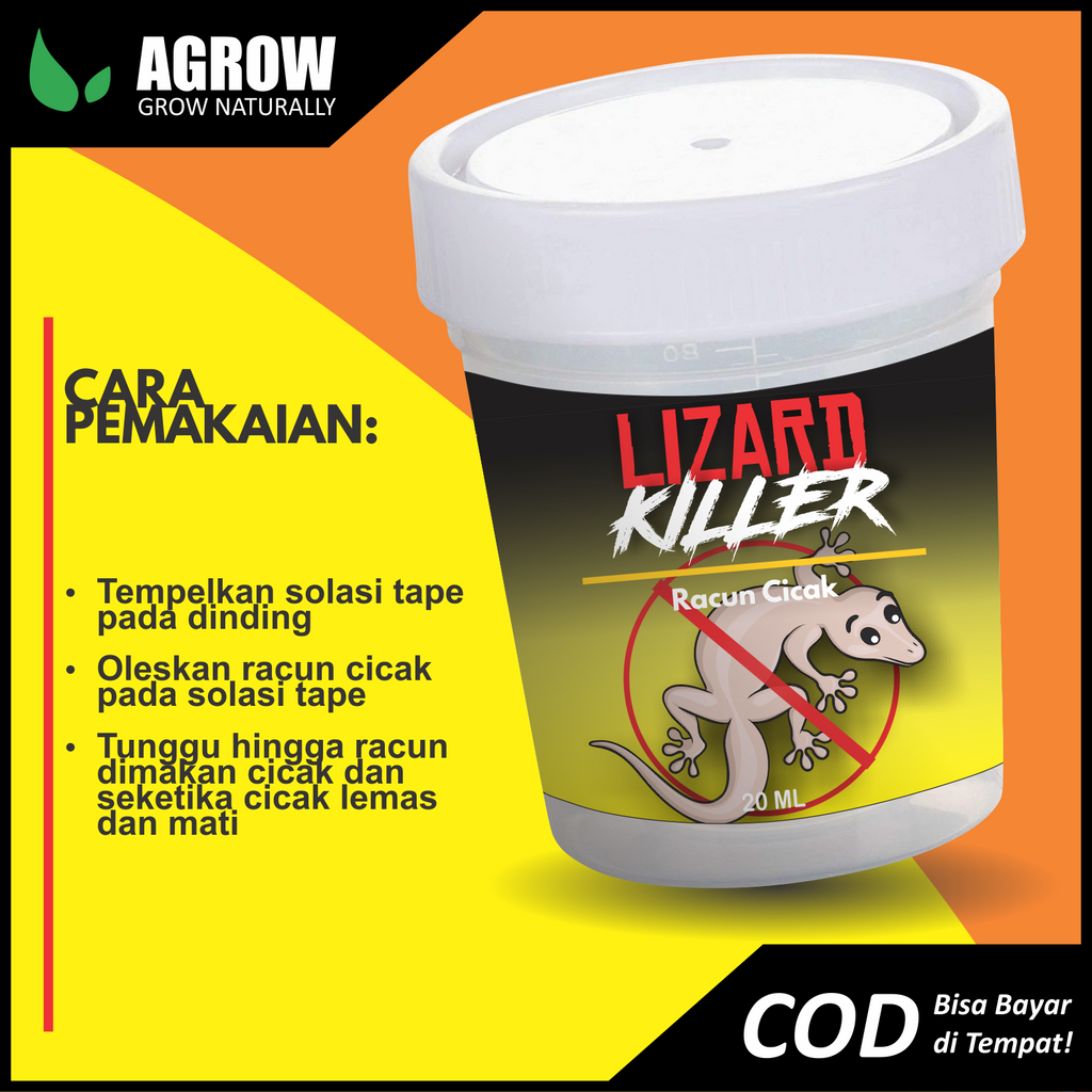 Racun Cicak Herbal Lizard Killer Racak Ampuh Pembasmi Cicak 20 Gram