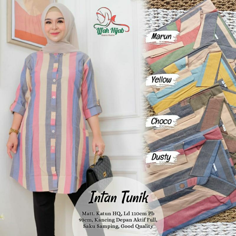 Intan tunik katun | original by Iffah hijab