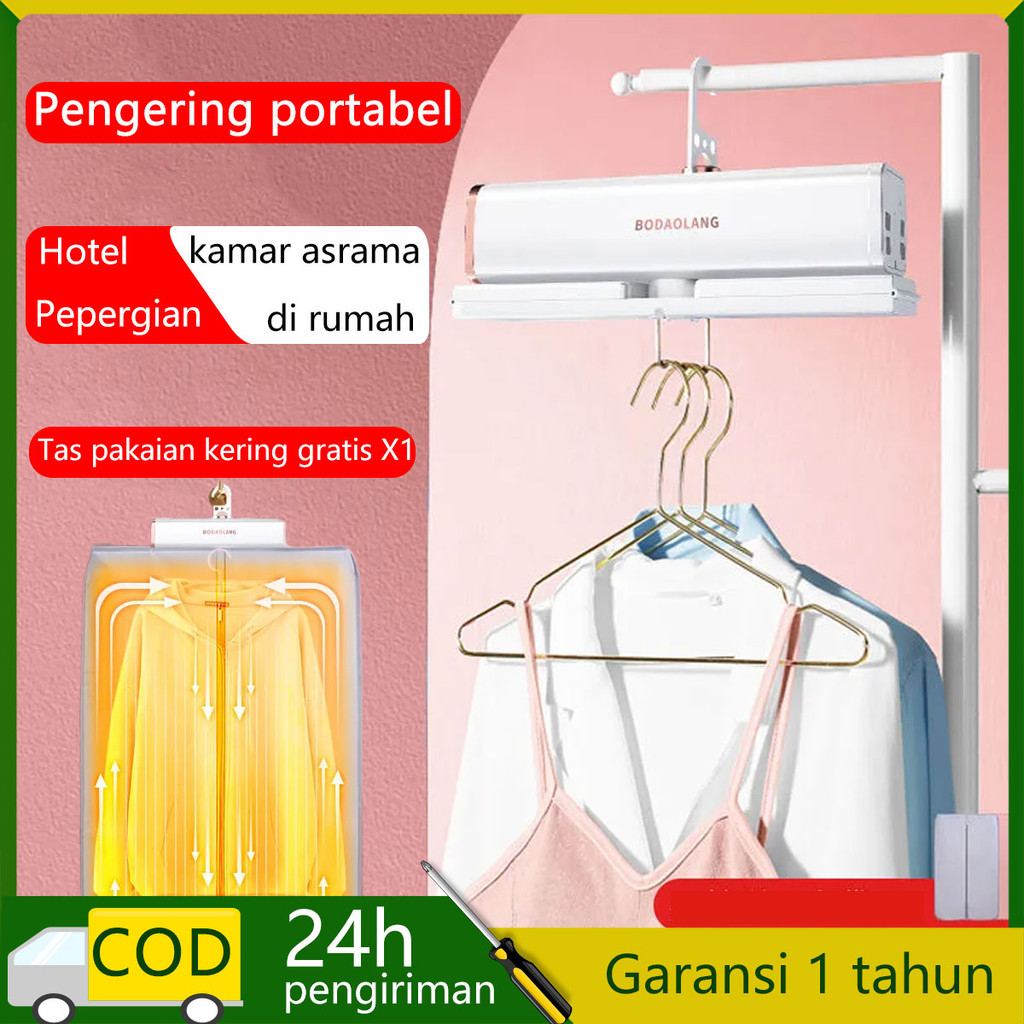 Portable Pengering Pakaian Rumah Tangga Kecil Multi-Fungsi Portabel Penghangat Ruangan Quilt Pengering Perjalanan Asrama Pengering Pakaian