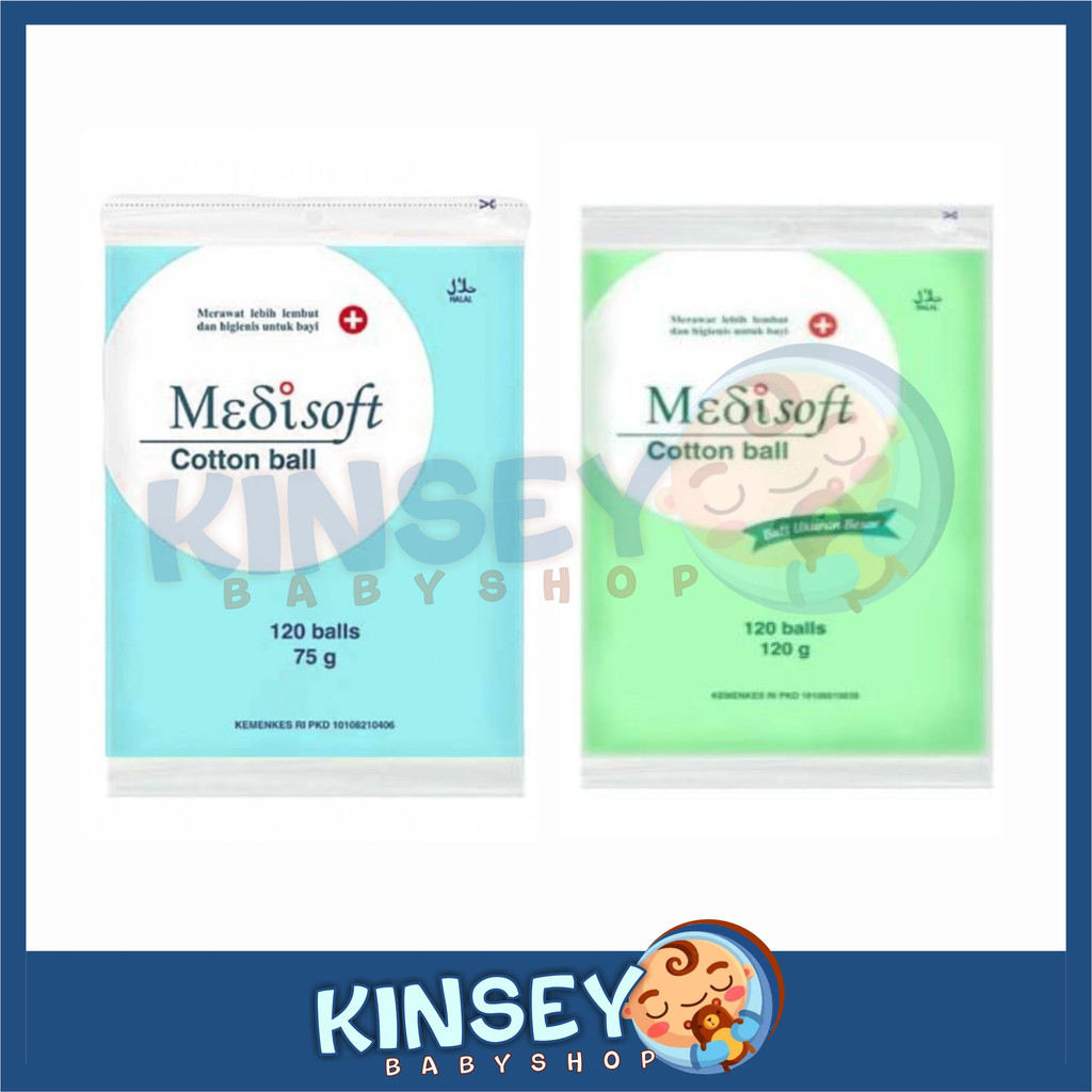 Medisoft Cotton Ball Kapas 120pcs 75g 120g