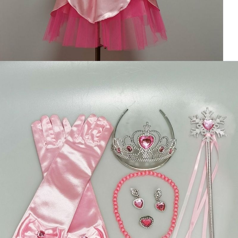 [MikanHiro Store] Costume Princess Peach Mario Bross ukuran Anak Anak