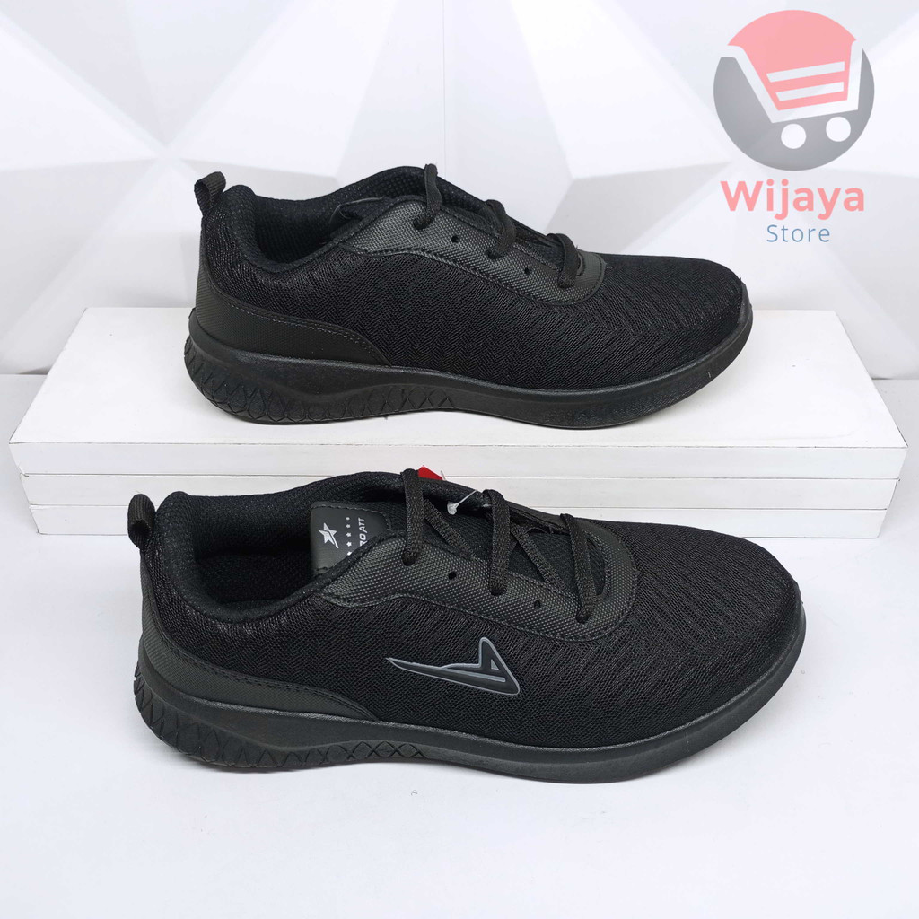 Sepatu Sneaker Sekolah Pro Att 37-40 Desain Hitam Polos Putih dengan Kualitas Terbaik untuk Anak Sekolah TEC 890 LCH 720