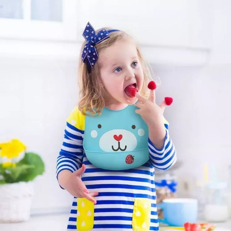 BABY SAFE SLABBER SILICON BIB | CELEMEK BAYI SILICONE