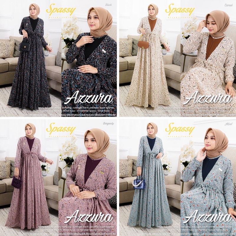 AZZURA MAXY | DRESS CERUTY ARMANY FULL FURING