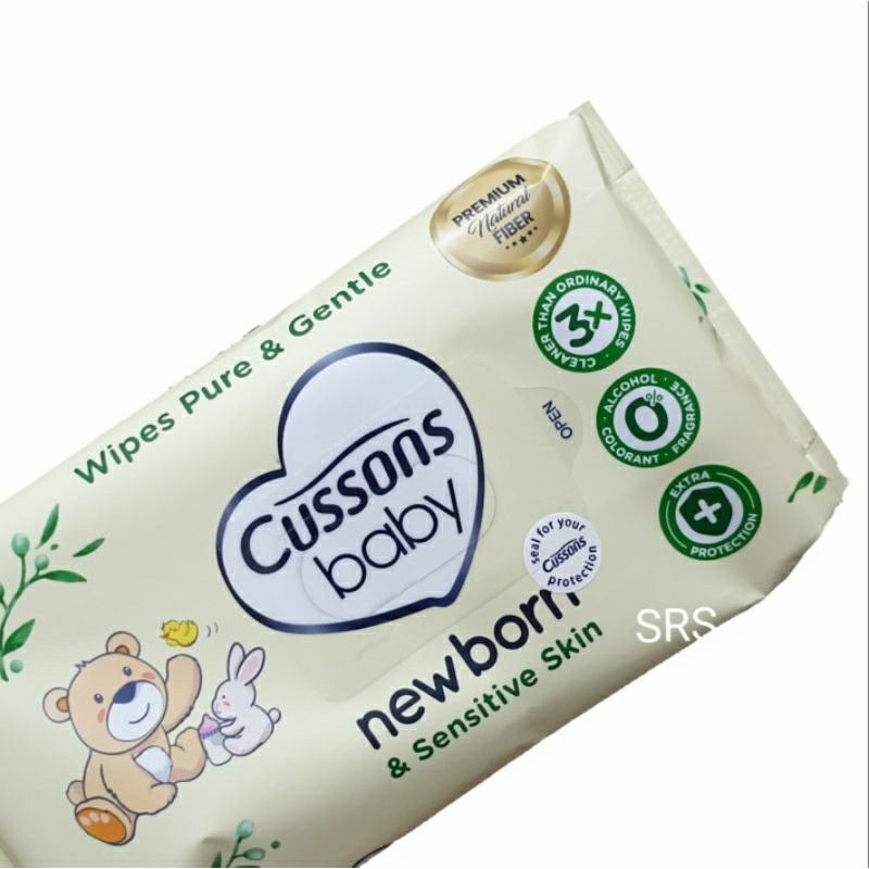 Cussons Baby Newborn Premium Wipes Sensitive Skin | Tisu Basah Bayi Newborn | Tisue Baby Premium