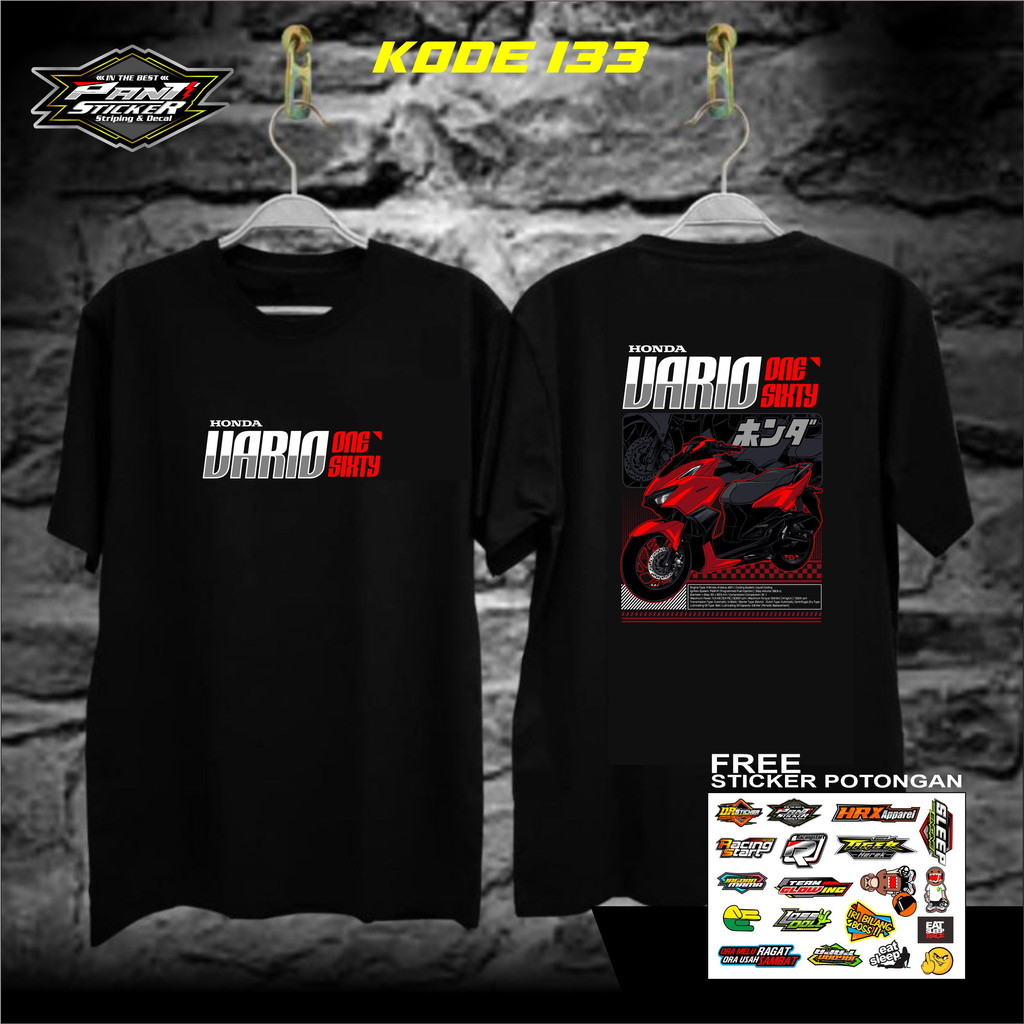 KAOS DISTRO PRIA WANITA ORIGINAL - TSHIRT DISTRO RIDER VARIO ONE SIXTY MODIFICATION SIMPLE