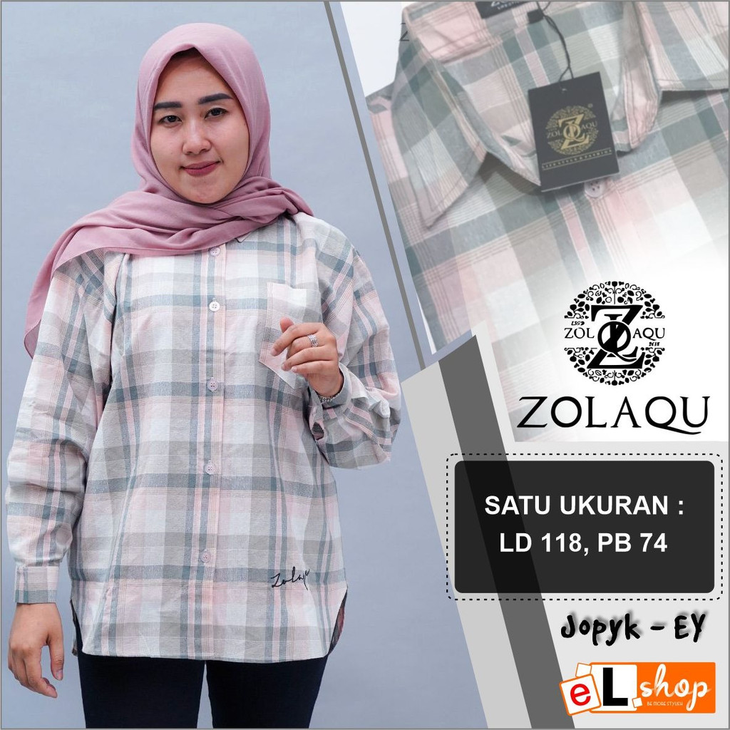 KEMEJA ZOLAQU ORI TERBARU 2024 ATASAN SEMI TUNIK ORIGINAL 100% PAKAIAN WANITA OUTFIT CLOTHING BAJU B