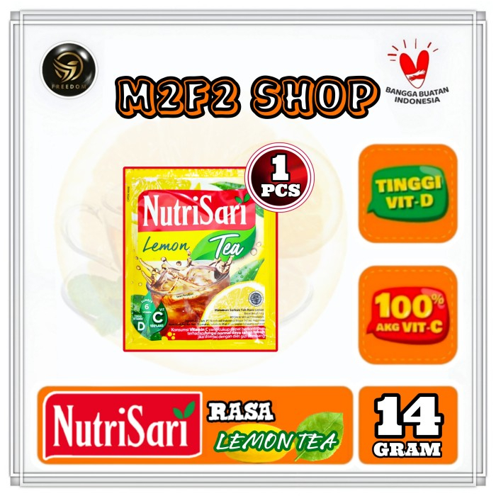 

NutriSari Minuman Serbuk Rasa Lemon Tea Sachet - 14 gr (Kemasan Satuan)