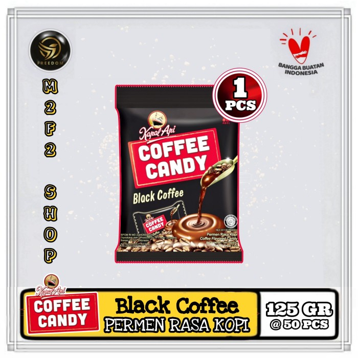 

Permen Rasa Kopi Kapal Api | Black Coffee Candy - 125 gr (Kemasan Satuan)