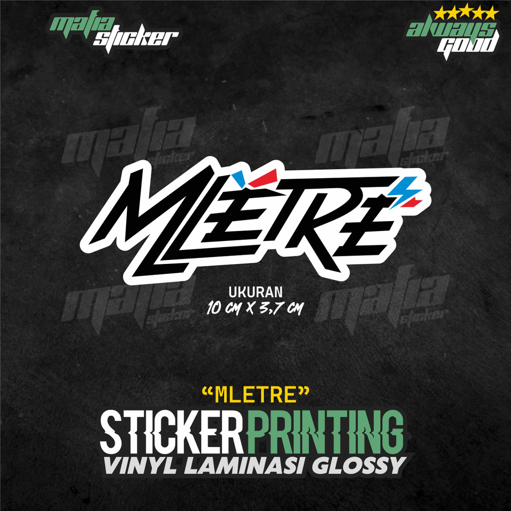 STICKER/STIKER PRINT CUT MLETRE VIRAL