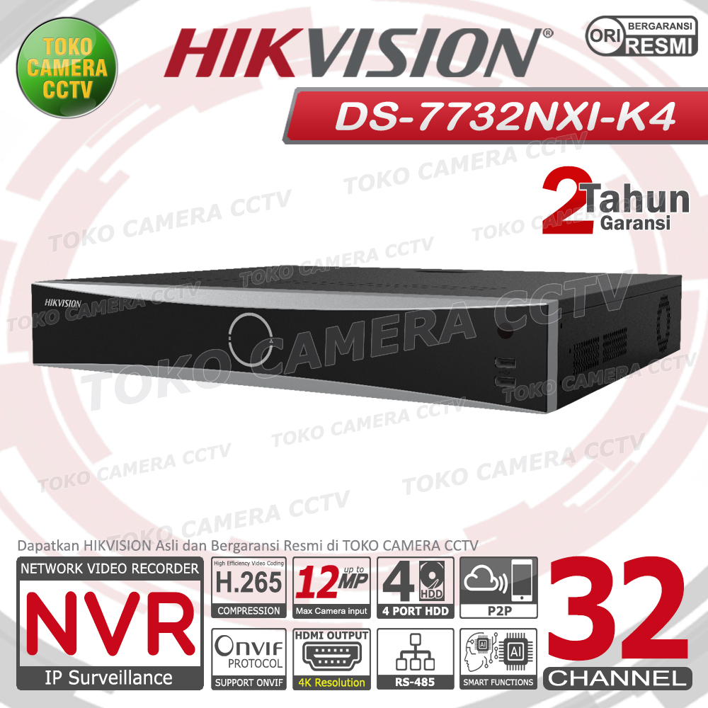 NVR HIKVISION 32 CHANNEL HIKVISION DS-7732NXI-K4