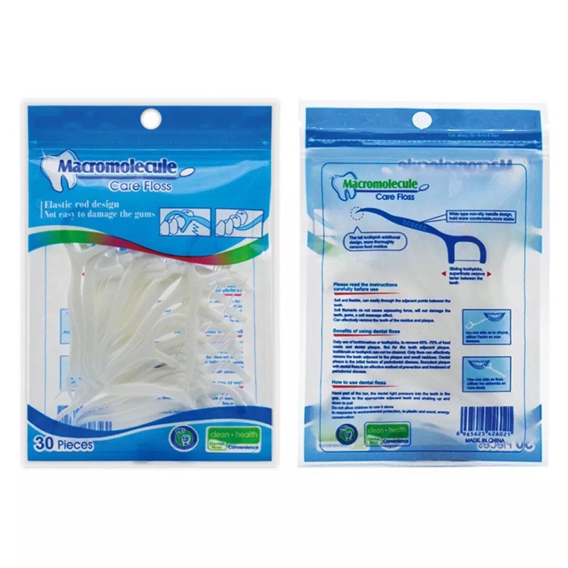 EryoneStore Dental Floss Benang Tusuk Gigi Isi 30pc High Quality Higienis Murah Import