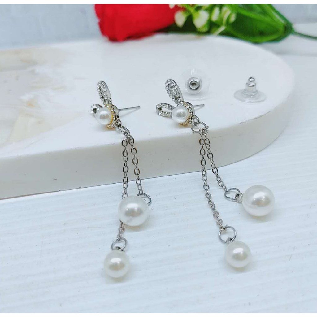 Anting Mutiara Perhiasan Wanita Y036/037