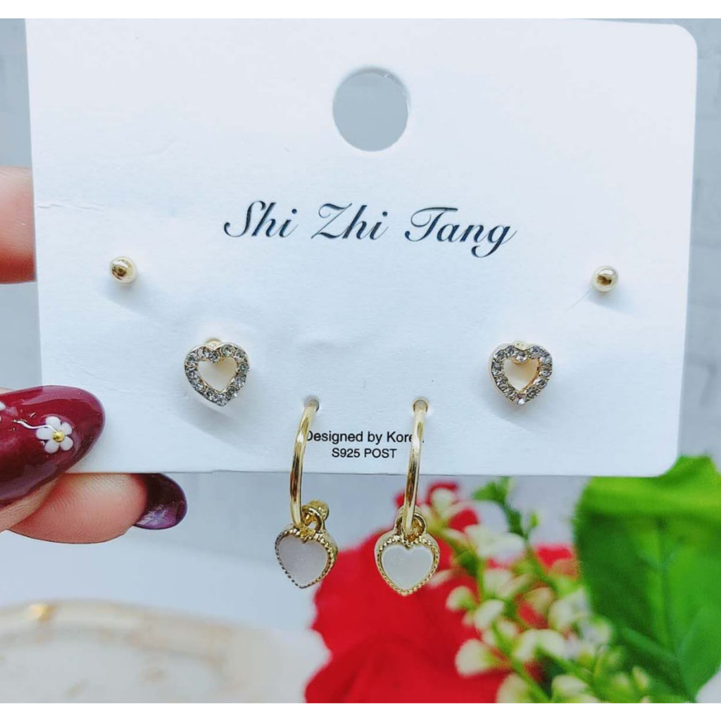 Anting Permata Cantik Perhiasan Fashion Y041/042/043