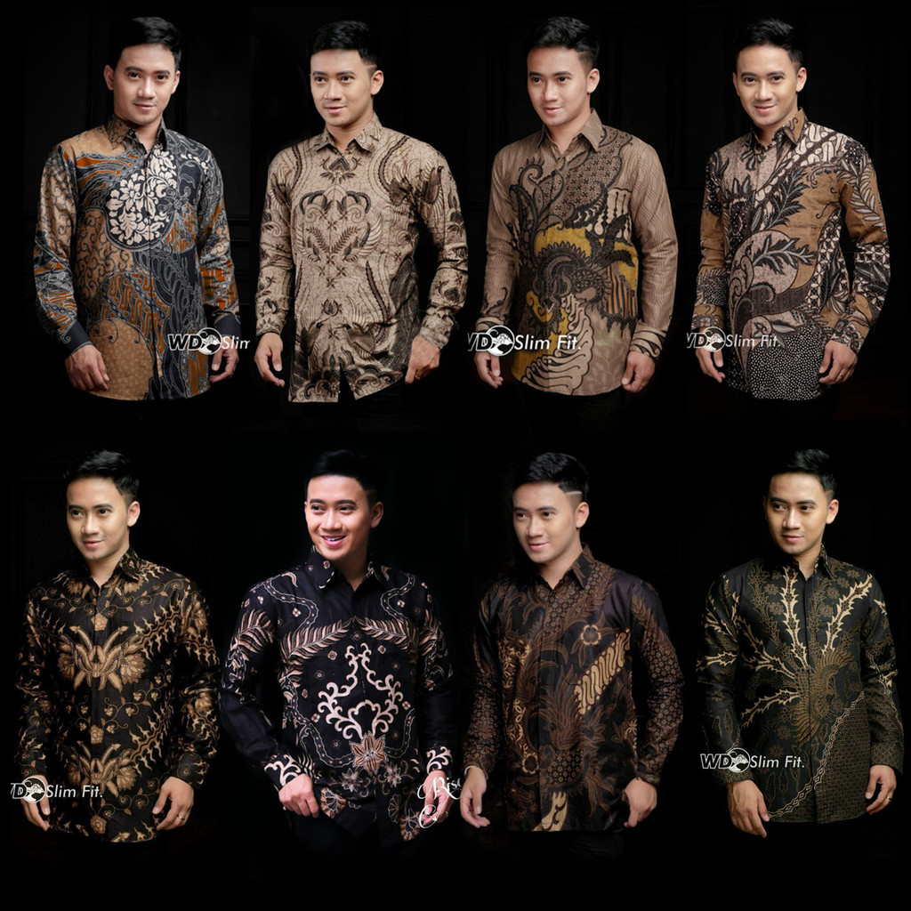 Baju batik pria lengan panjang modern - Baju batik pria - Kemeja Batik Pria Lengan Panjang - Batik Premium Pria - Batik Pria Jumbo - Batik Slimfit - Batik Panjang Pria - Batik Pria Slim fit