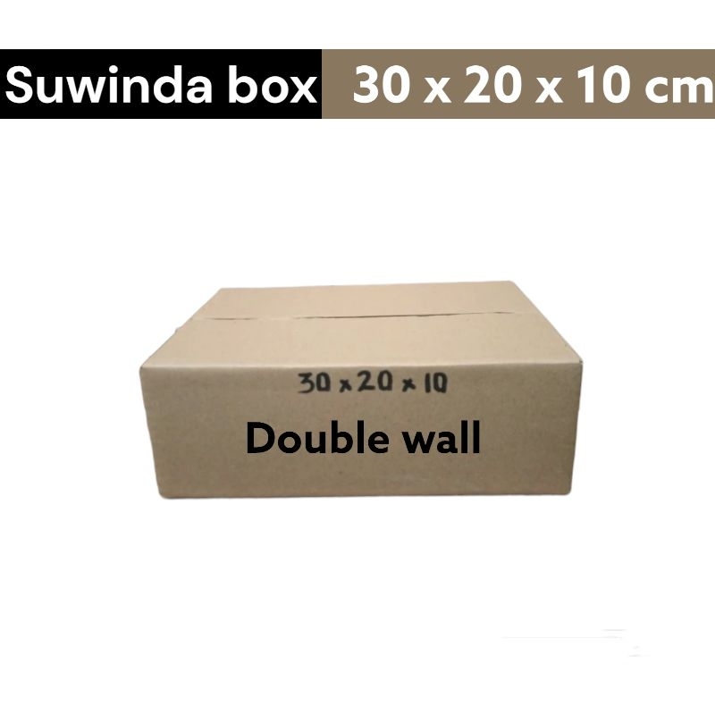 

kardus uk 30x20x10 cm box packing double wall/sheet tebal