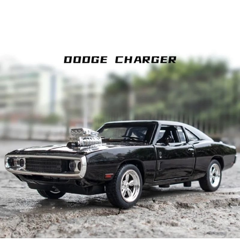 Diecast mobil Dodge Charger 1970 Miniauto Original 1:32 Miniatur Mobil Fast Furious