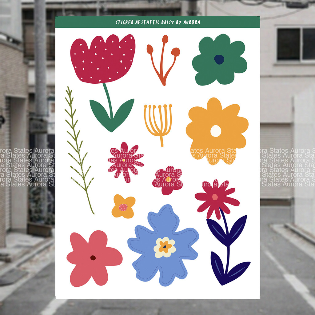 

Daisy Sticker Packs | Sticker Bunga Matahari | Sticker buku jurnal