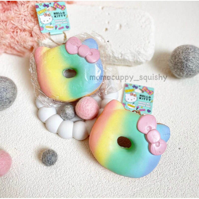 hello kitty rainbow donut squishy by sanrio japan