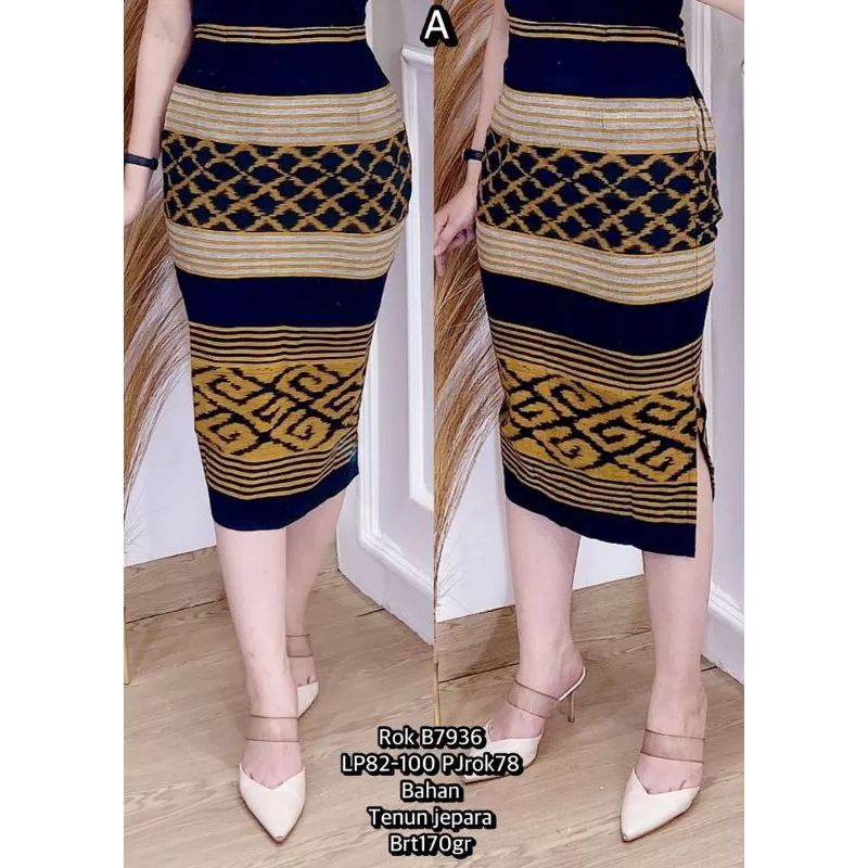 ROK SPAN TENUN 7/8, ROK PENSIL KERJA KANTOR