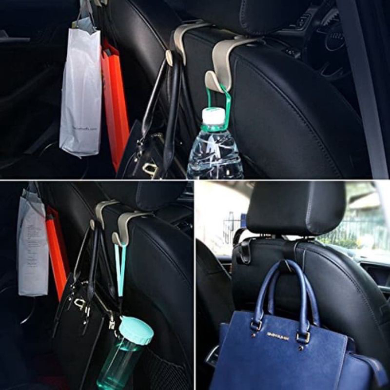 MJ88 Gantungan Penyimpanan Barang Holder Mobil Car Headrest Kait Kursi Mobil/Gantungan Barang Mobil Multifungsi /Car headrest Hook Hanger Holder / Car Hanger /Gantungan Barang Mobil /Car Hook Organizer Car