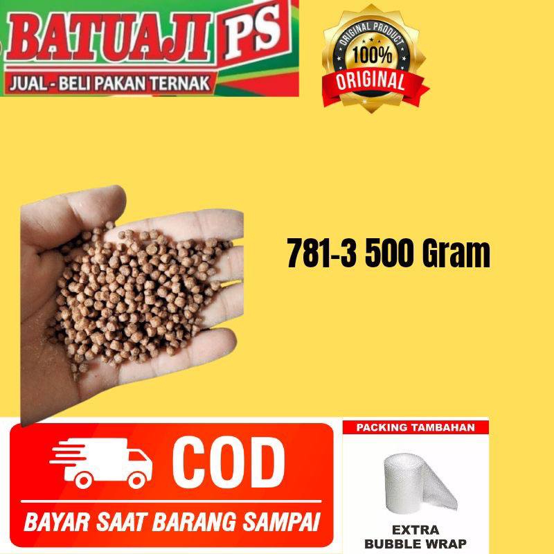 Pakan Ikan Lele Hi Pro Vite 781-1/781-2/781-3/782 Repack 1Kg
