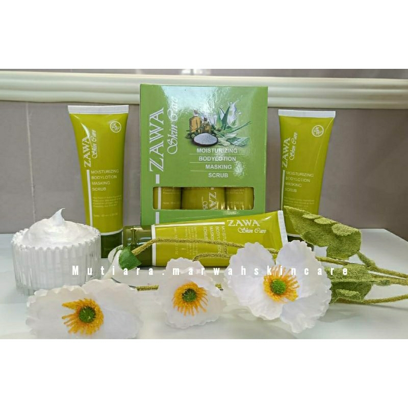 12 BOTOL ZAWA SKINCARE ORIGINAL (TANPA BOX) KOSMETIK MURAH SKINCARE MURAH (Free extra packing bubble