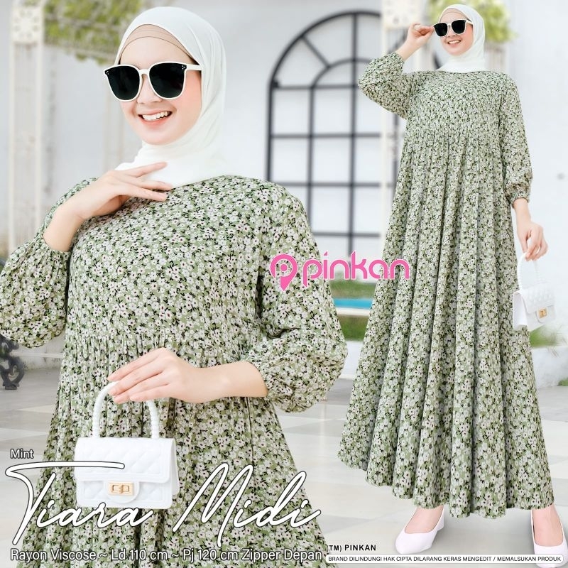 dress wanita tiara midi by Pinkan