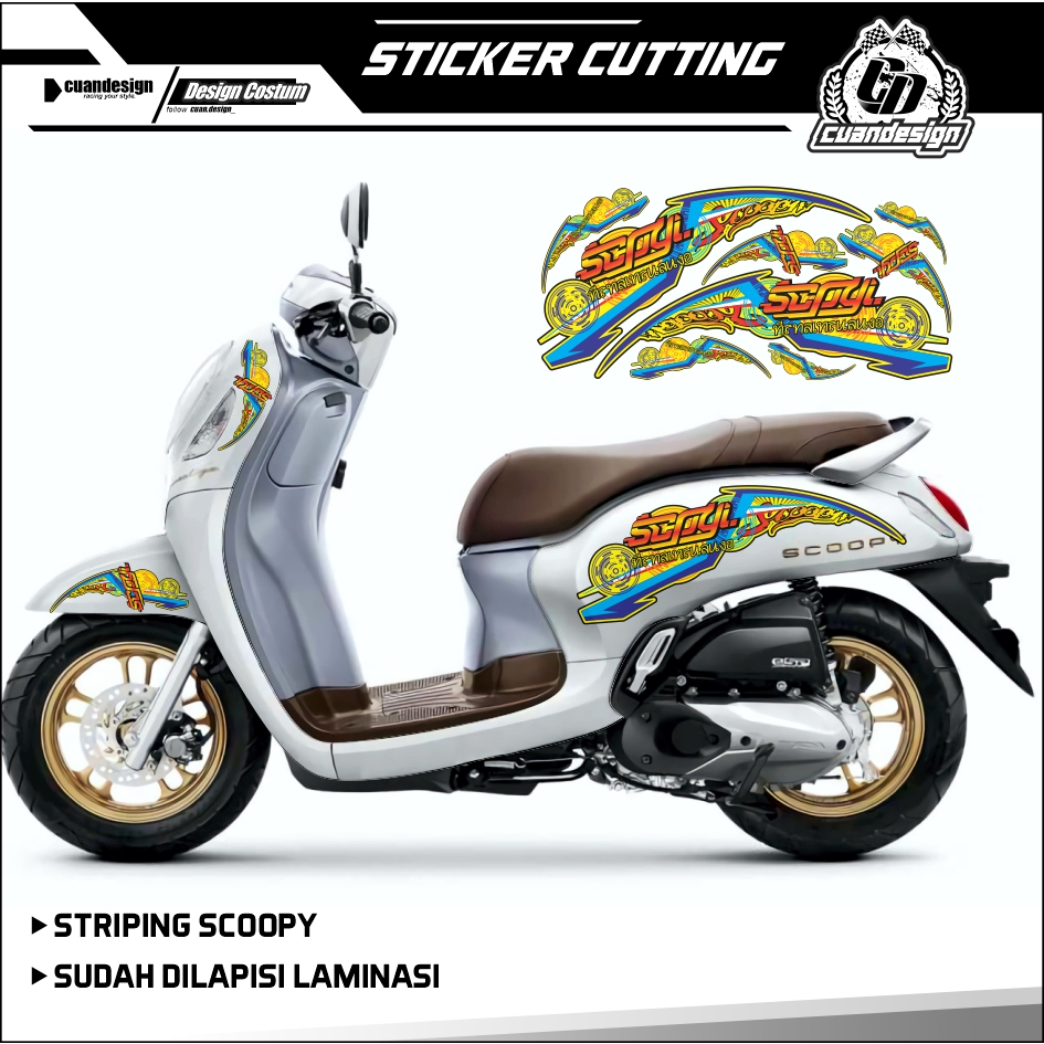 DECAL STICKER STRIPING VARIASI SCOOPY R / SCOOPY CARBU 2010 / SCOOPY KARBU 2011 / SCOOPY KARBU 2012 