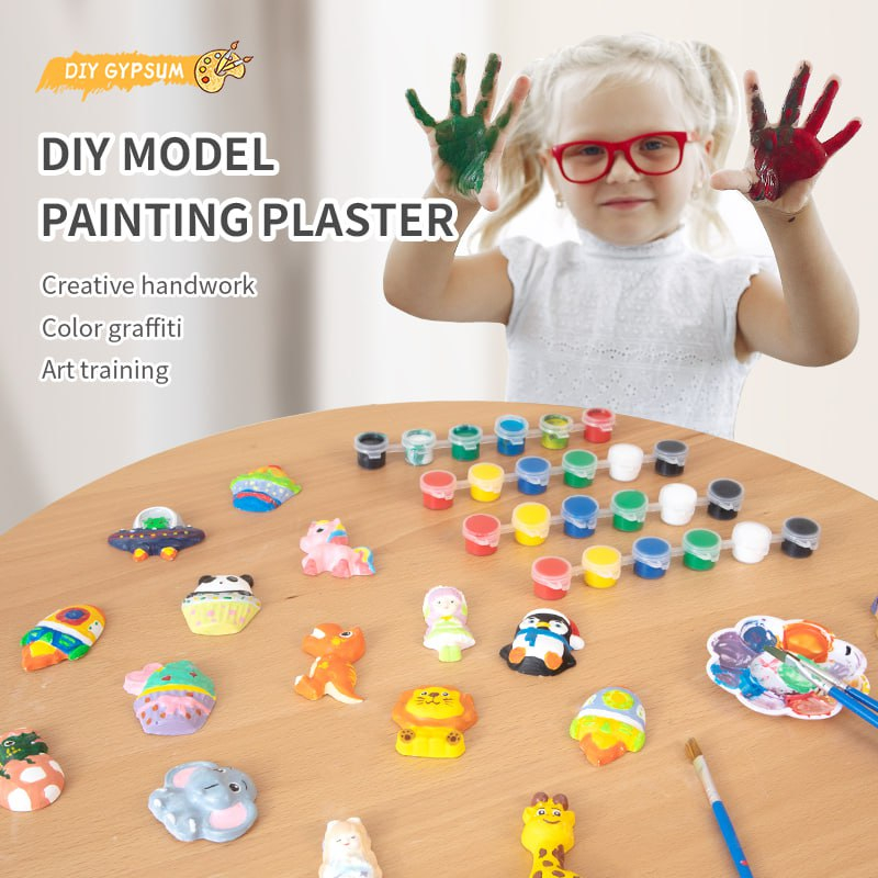 DIY Prakarya Anak Mould &amp; Paint Plaster Toys