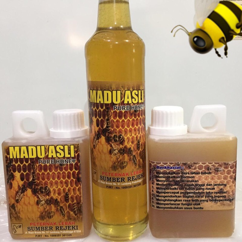 

Madu Murni Pure Raw Honey Madu Asli Nektar Bunga Multiflora