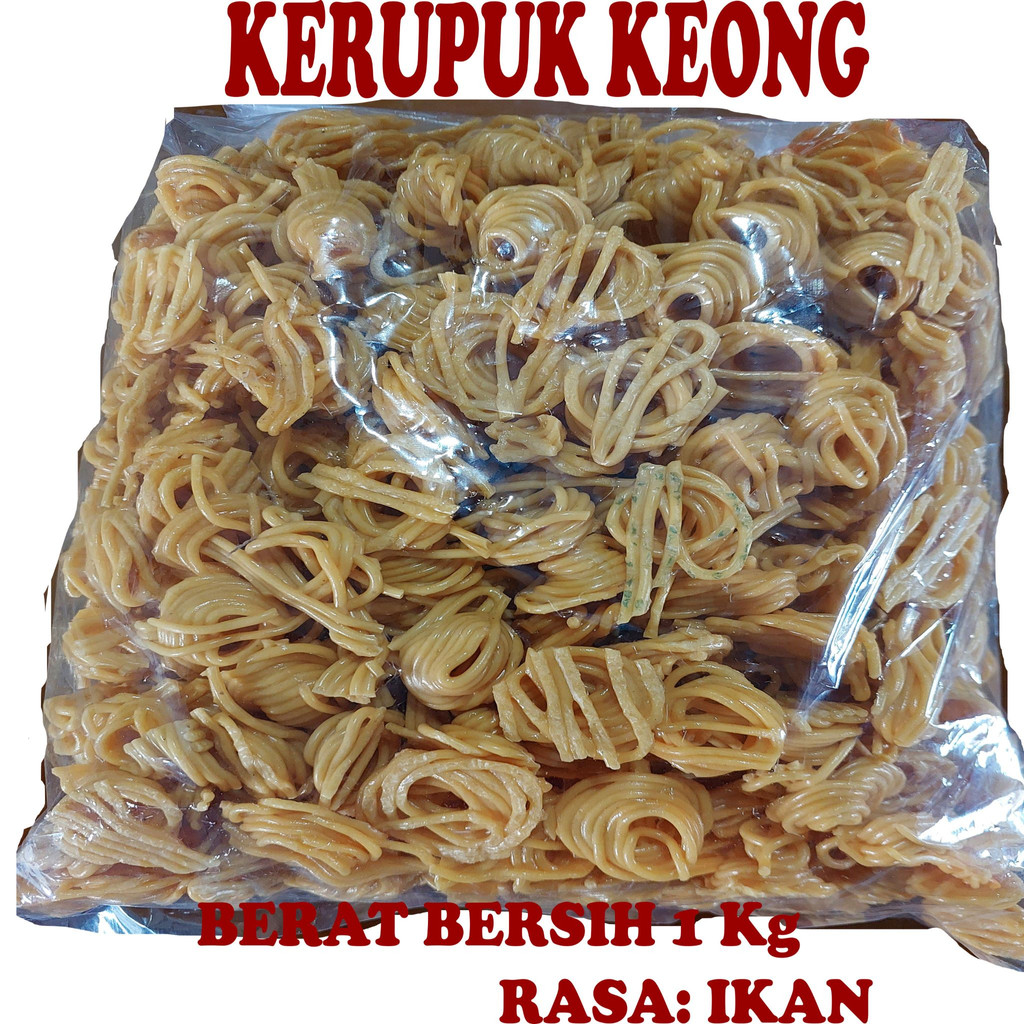 

Kerupuk Keong Rasa Ikan 1 KG